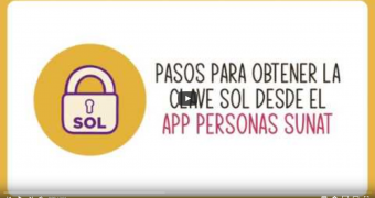 Crea tu clave SOL desde el app Personas Sunat